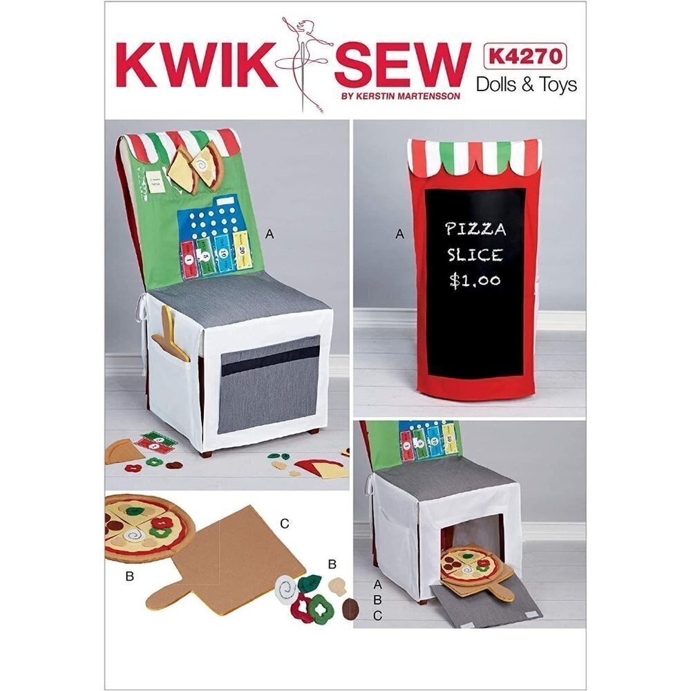 Kwik Sew Sewing Pattern‎ 4270 Pizza Shop Chair Cover Accessories